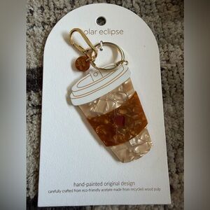 Solar Eclipse Coffee Cup Keychain/ Bag Charm ☕️👜❤️
